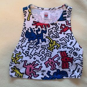 Keith Haring Crop Top